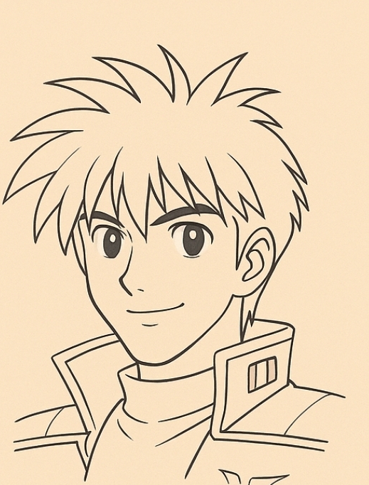 Ryusei Date pilot uniform drawing