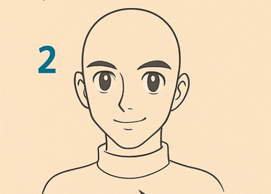 Ryusei Date anime face sketch