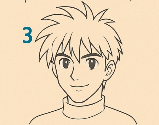 Ryusei Date hairstyle spiky anime look