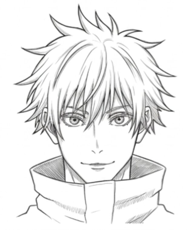 How to Draw Gojo Face with His Eyes (Step-by-Step Guide)