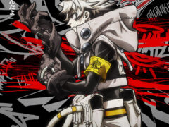 Official Gachiakuta key visual of the white-haired protagonist in urban street gear