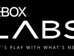 White Xbox Labs logo on a black background with the tagline Let's play with what's next